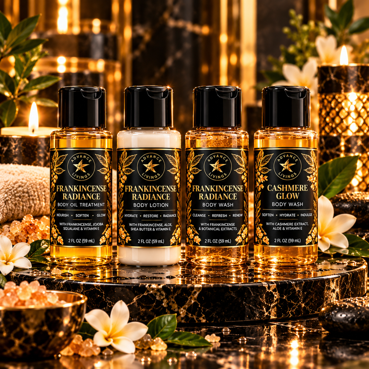 Advance Livings travel size collection