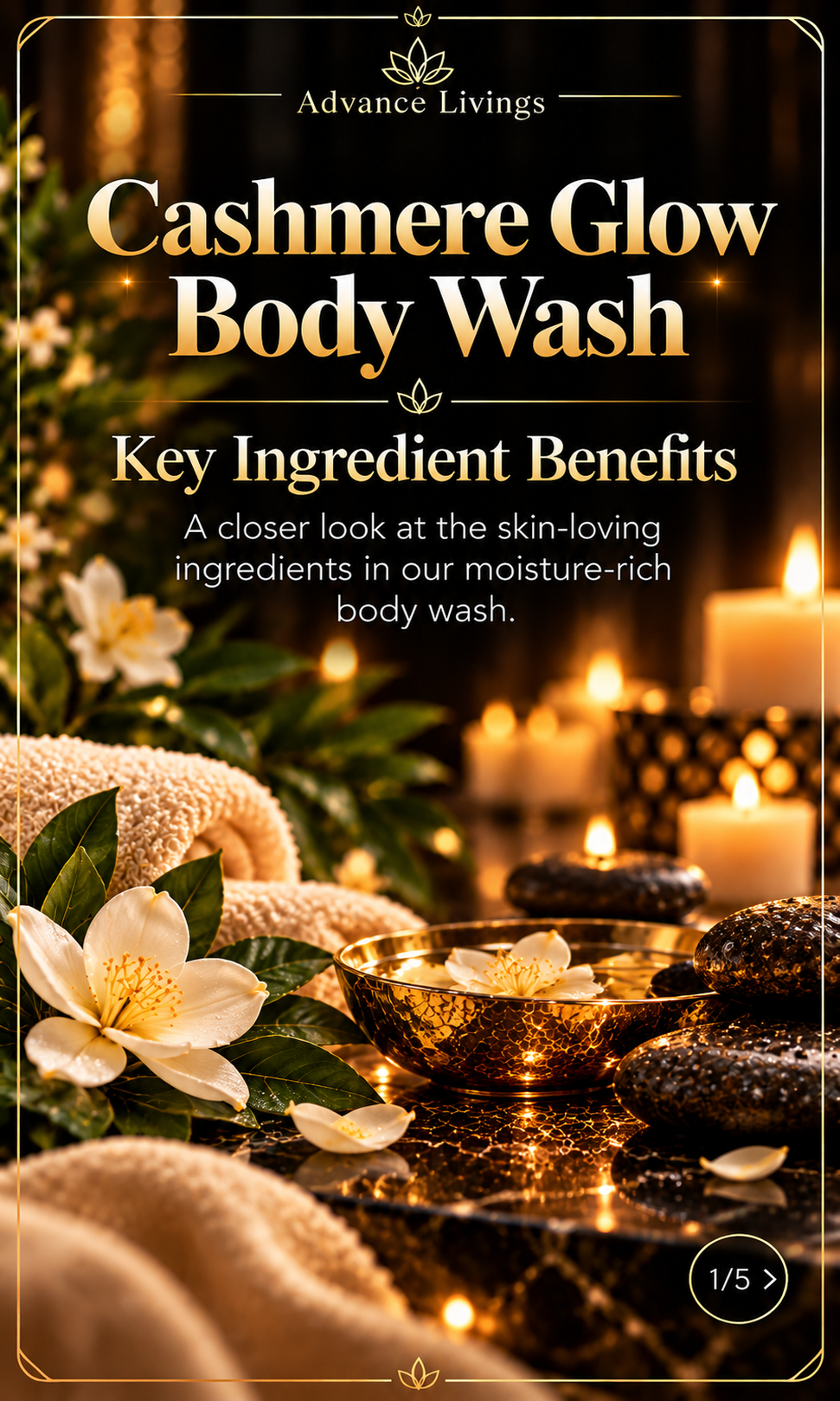 Cashmere Glow Body Wash key ingredient benefits