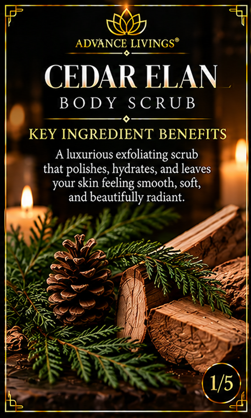 Cedar Elan Body Scrub key ingredient benefits