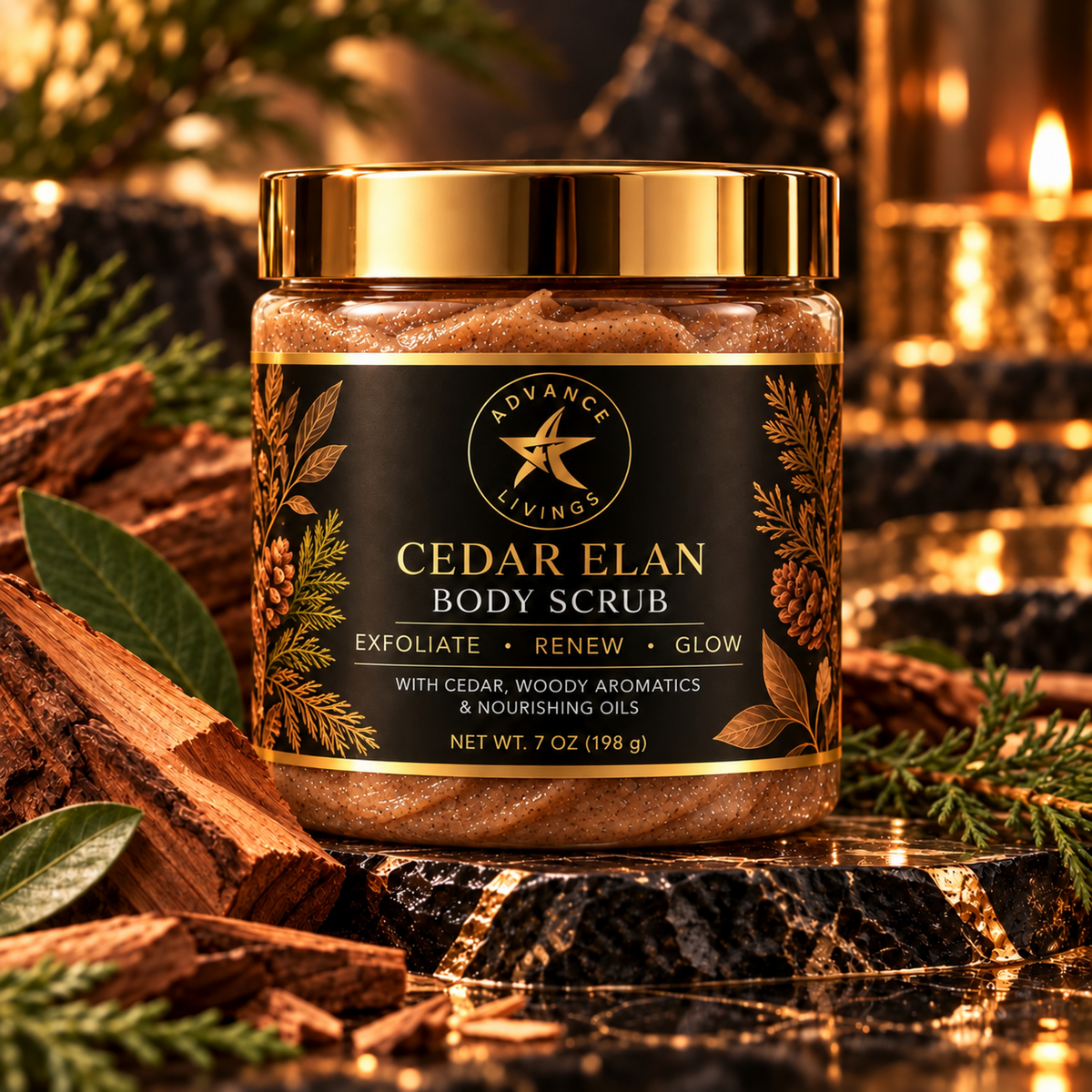 Advance Livings Cedar Elan Body Scrub
