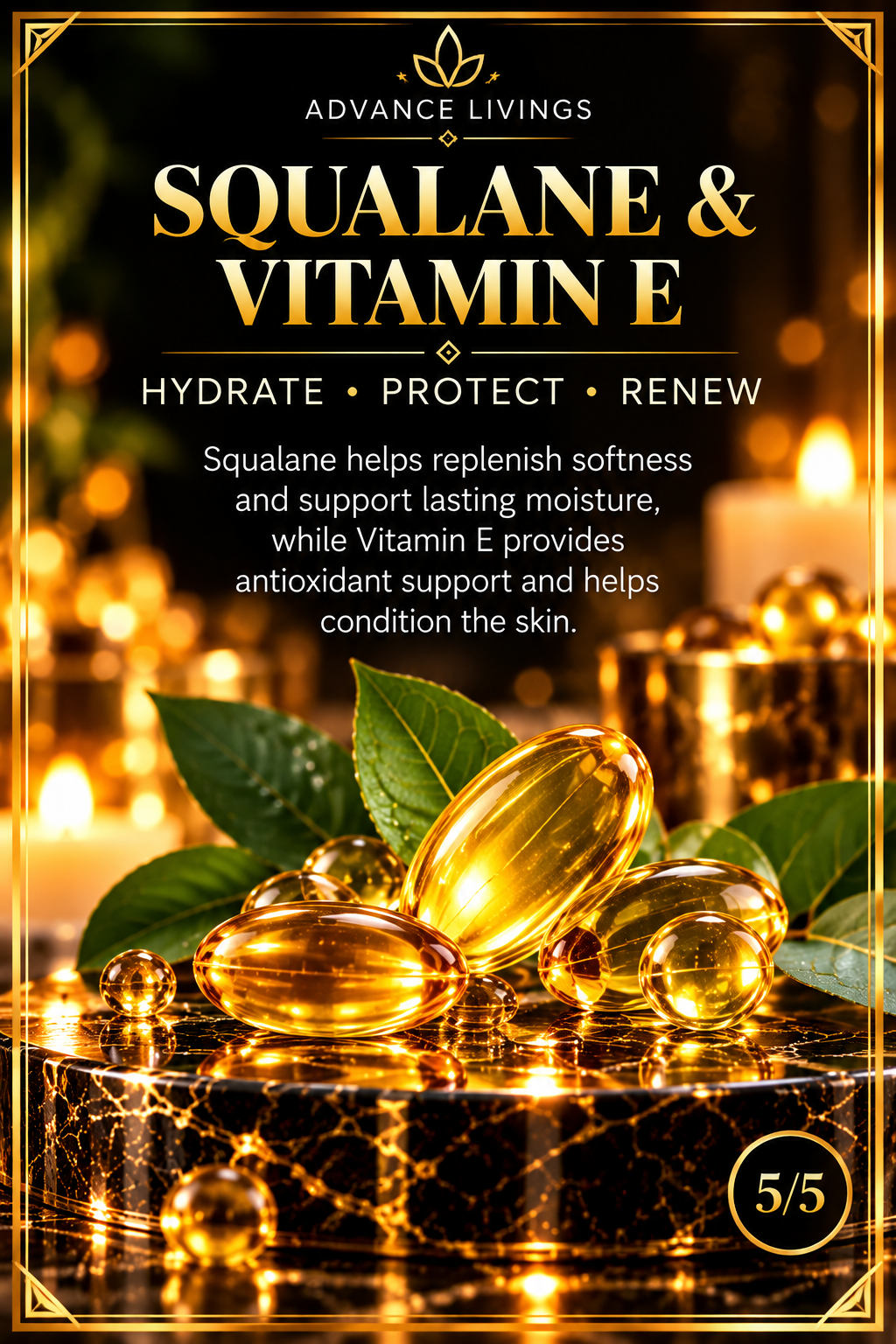 Squalane and Vitamin E benefits in Eucalyptus Mint Body Oil