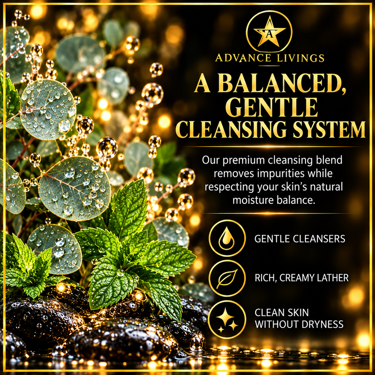 Eucalyptus Mint Body Wash gentle cleansing system