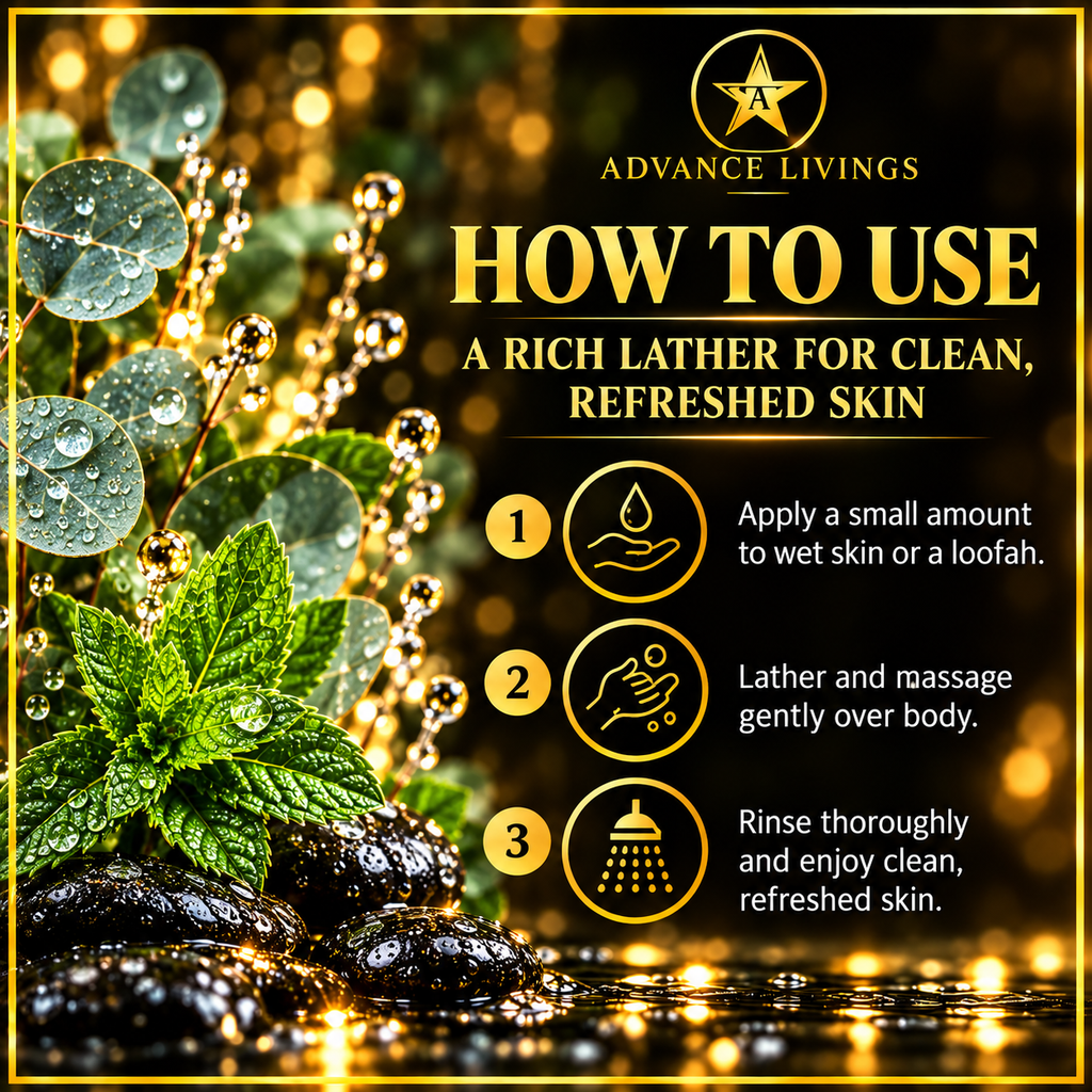 Eucalyptus Mint Body Wash how to use