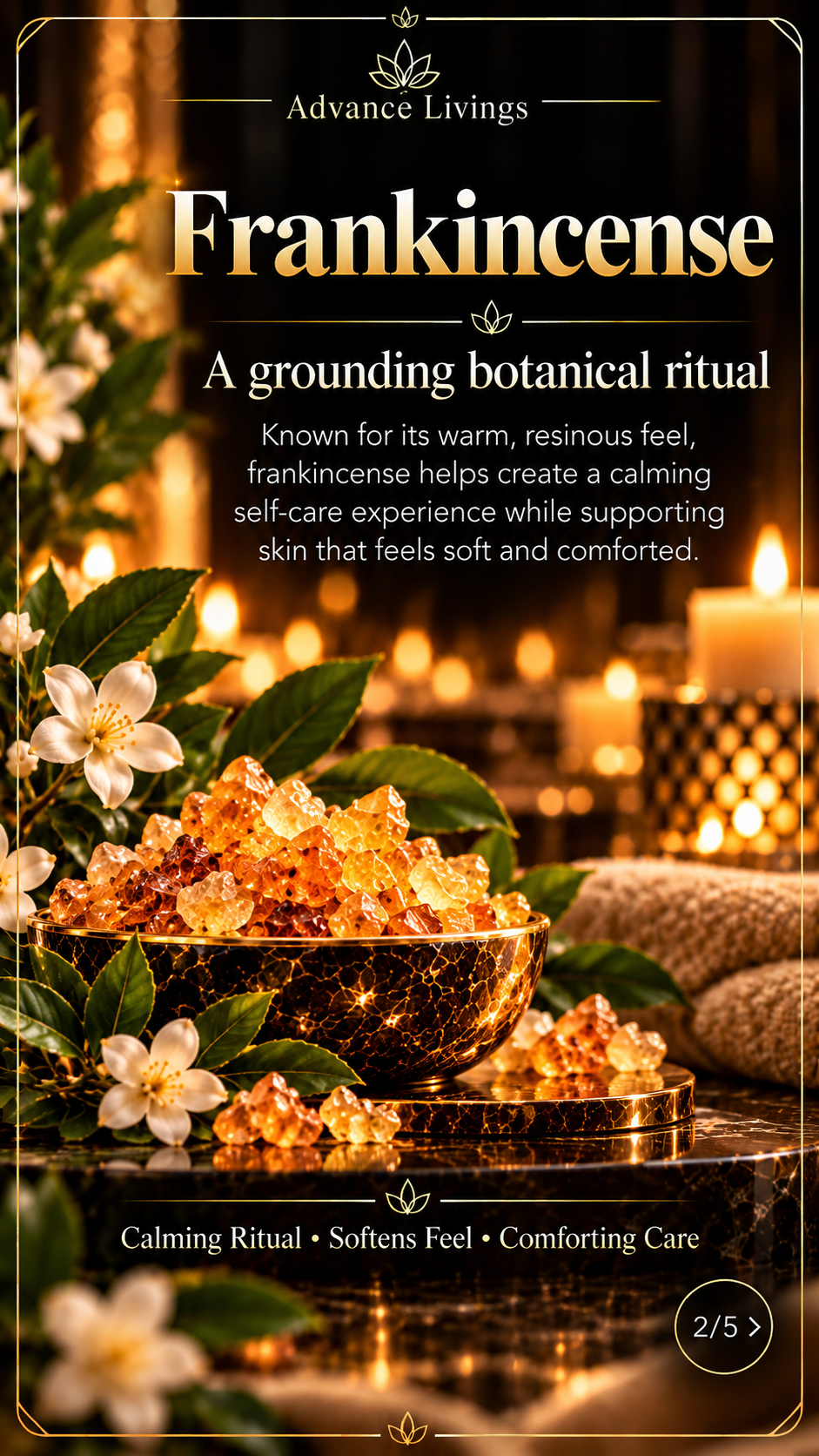 Frankincense oil benefits in Frankincense Radiance Body Oil