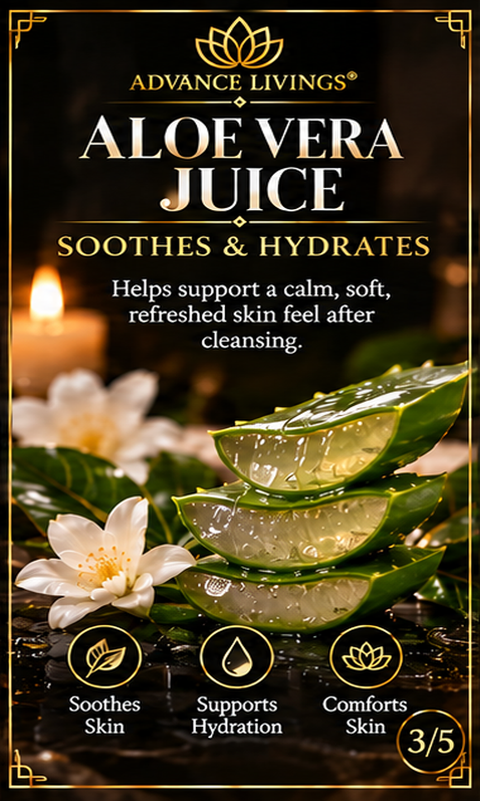 Aloe vera juice benefits in Frankincense Radiance Body Wash