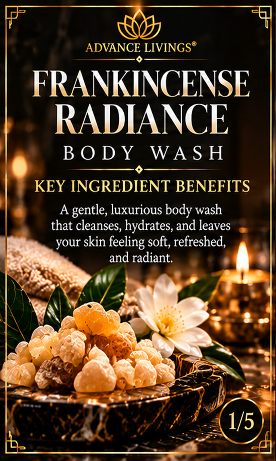 Frankincense Radiance Body Wash key ingredient benefits