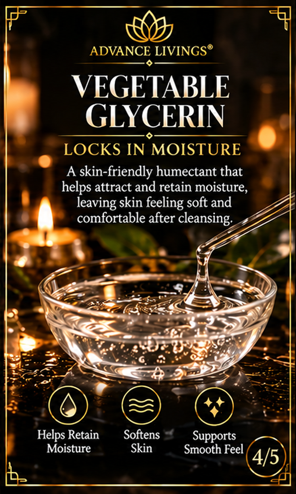 Vegetable glycerin benefits in Frankincense Radiance Body Wash