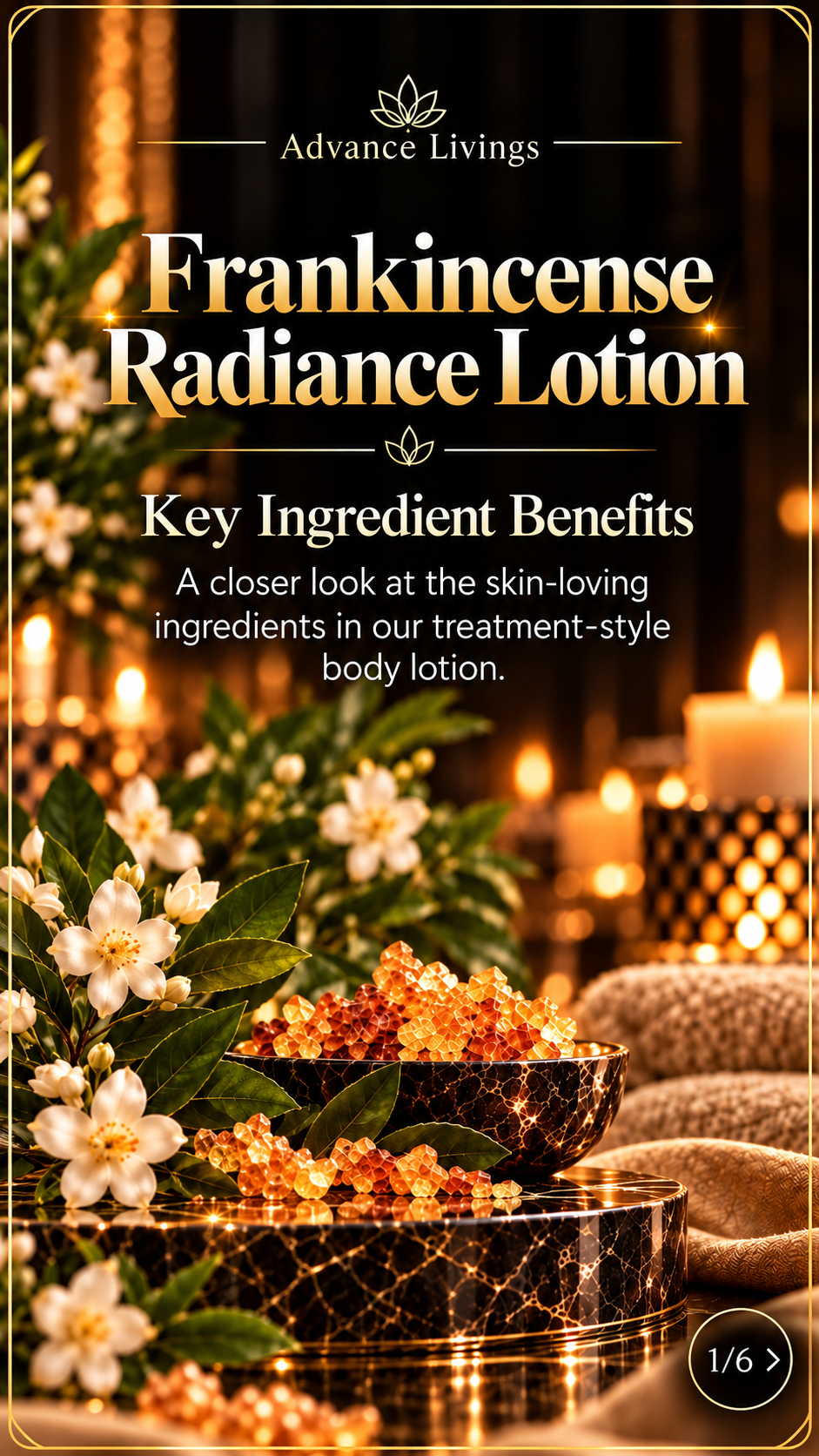 Frankincense Radiance Body Lotion key ingredient benefits
