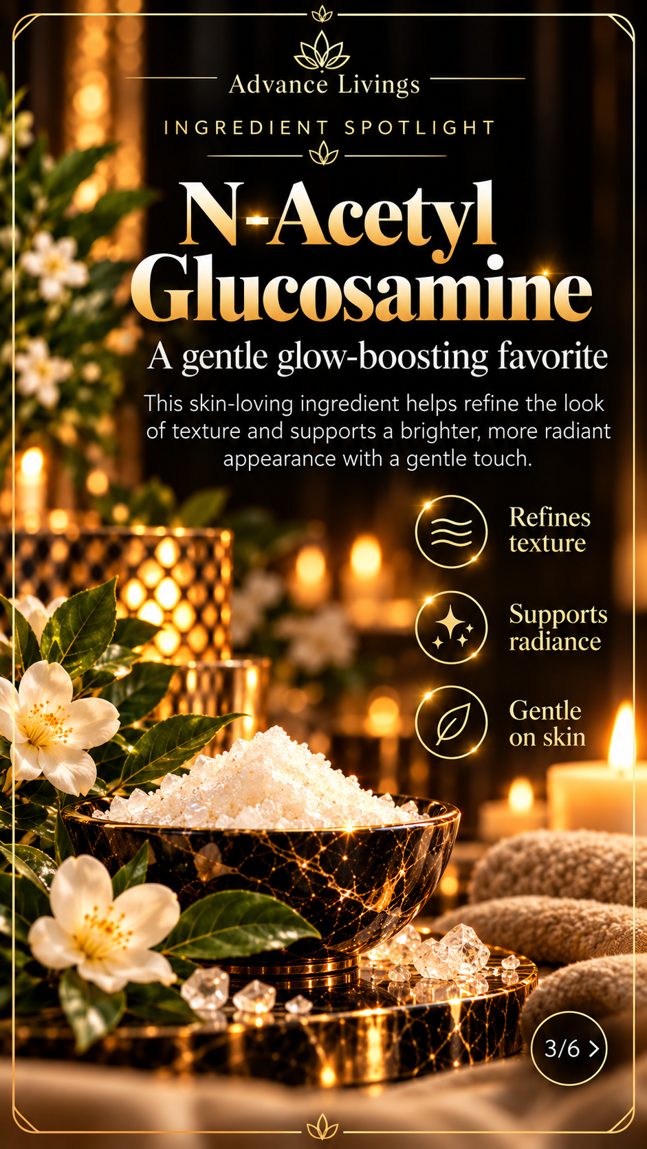N-Acetyl Glucosamine benefits in Frankincense Radiance Lotion