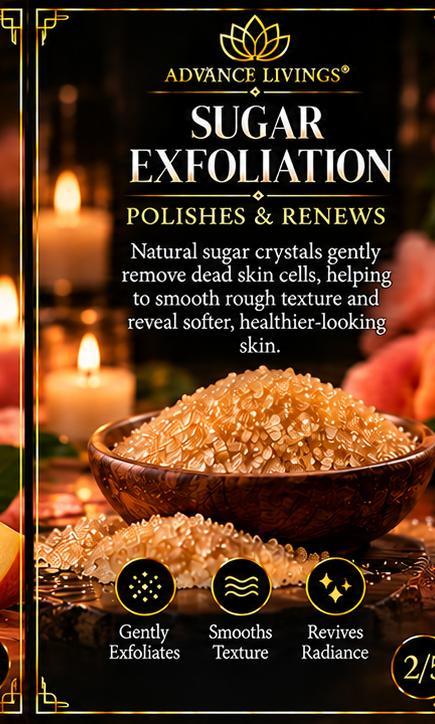 Sugar exfoliation benefits in Peach Elise Body Scrub