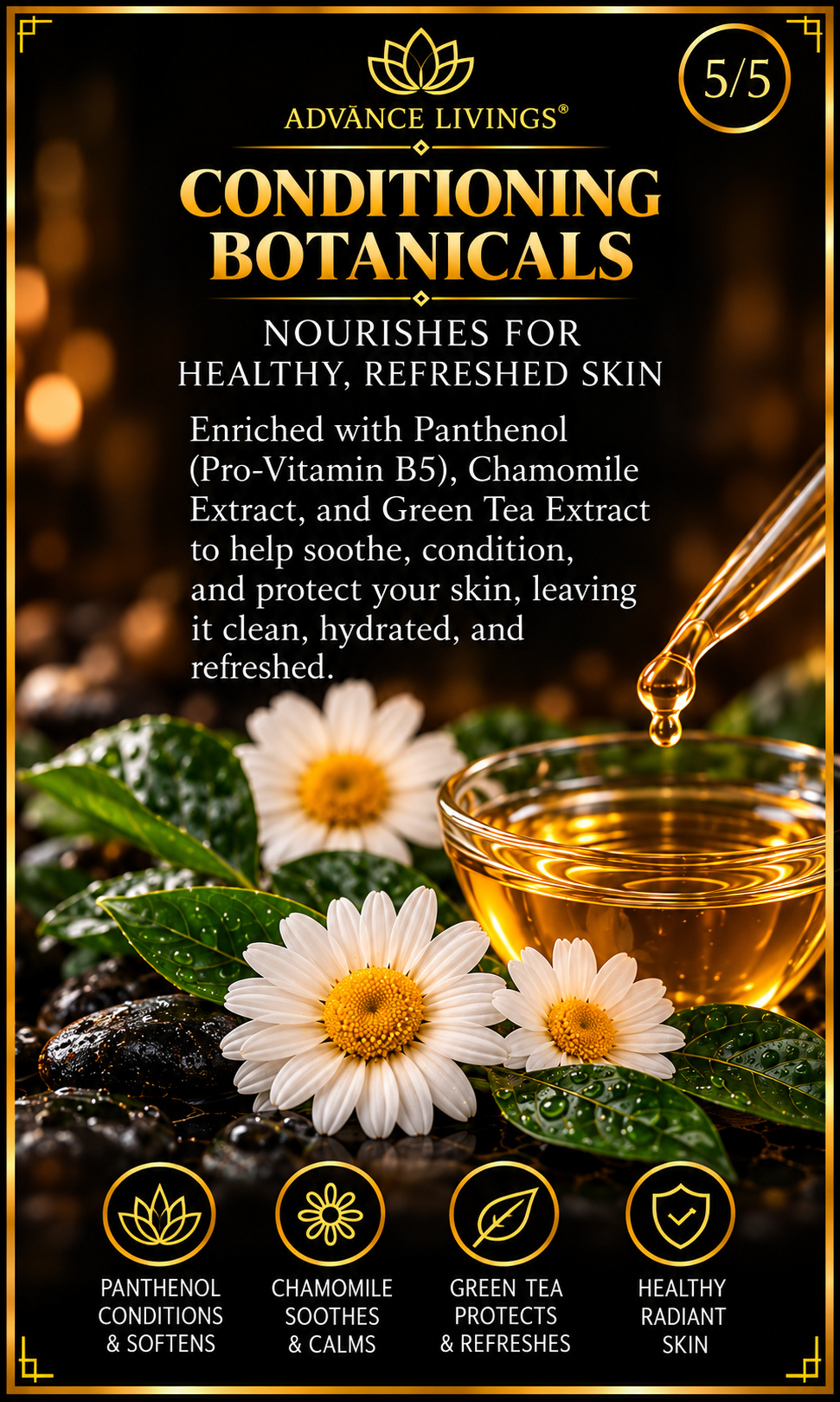 Conditioning botanicals benefits in Teakwood Noir Body Wash