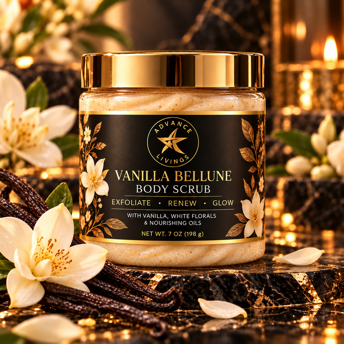 Advance Livings Vanilla Bellune Body Scrub