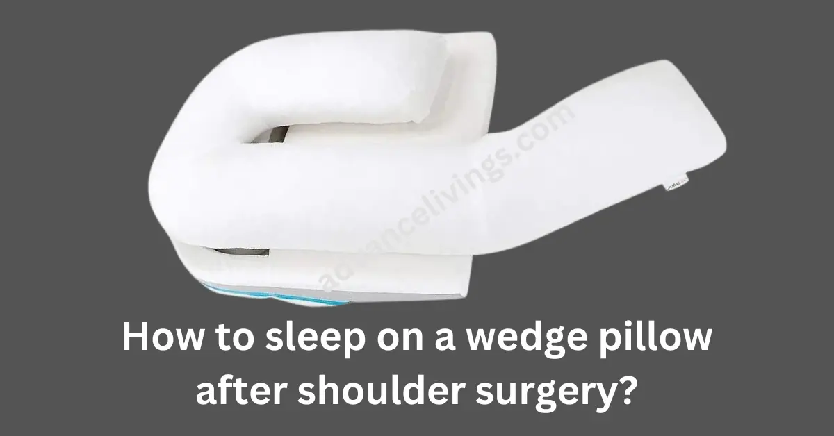 Discover the trick to restful sleep after shoulder surgery! Learn How to sleep on a wedge pillow after shoulder surgery.