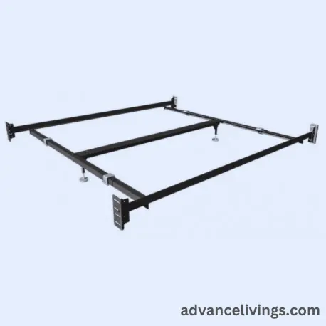 You can attach bed rails to the mattress. These are horizontal bars to the sides. It is ideal if your mattress is smaller than your bed frame.